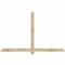 Ekena Millwork Eugene Rough Sawn Timber Gable Bracket, Douglas Fir, 84"W x 53"H x 2"D x 4"F, 15/12 Pitch GBW084X53X0204EUG00RDF - alternate 1